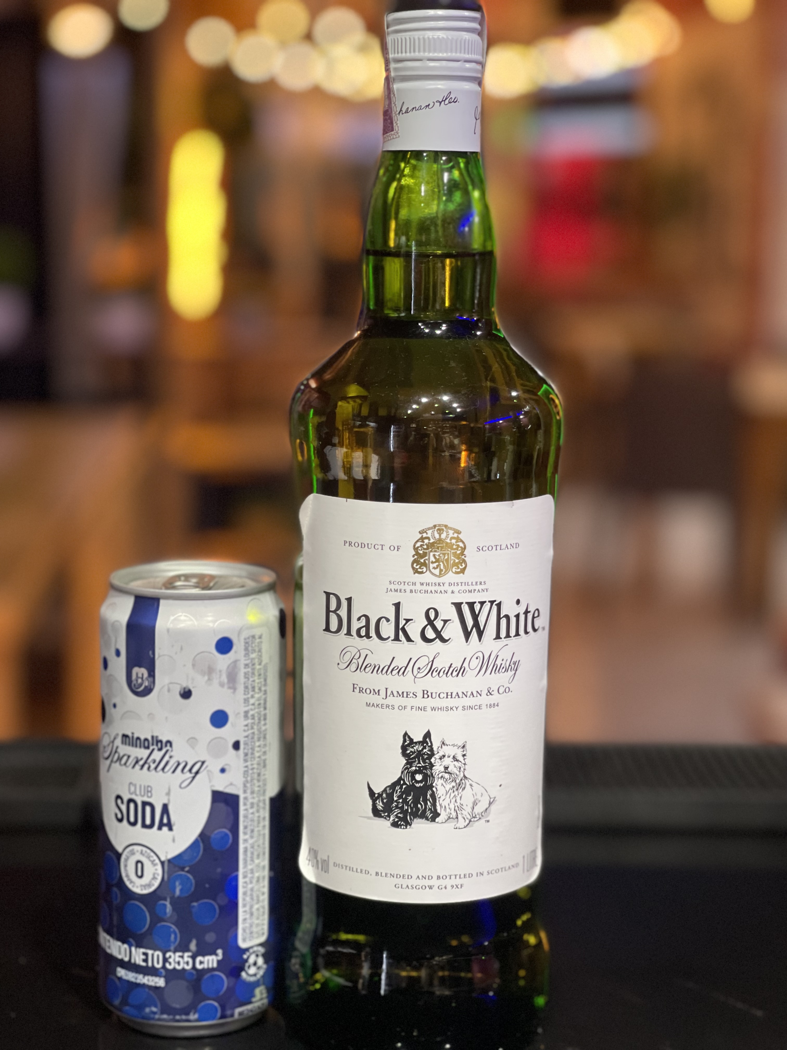 WHISKY BLACK AND WHITE 1L